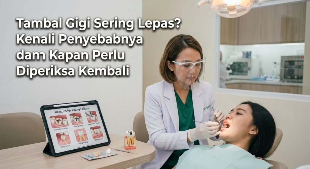 Tambal Gigi Sering Lepas? Kenali Penyebabnya dan Kapan Perlu Diperiksa Kembali