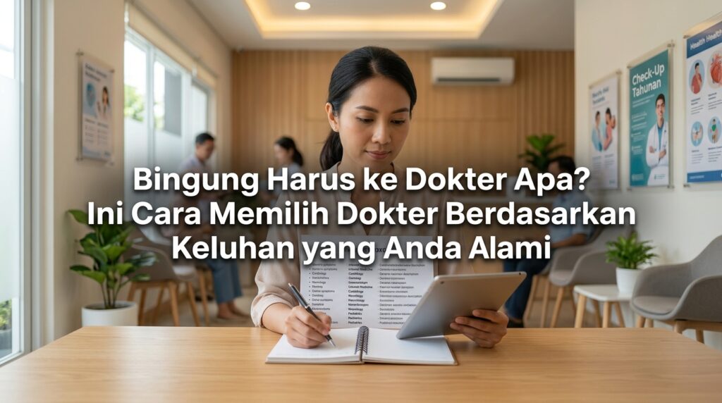 Bingung Harus ke Dokter Apa? Ini Cara Memilih Dokter Berdasarkan Keluhan yang Anda Alami