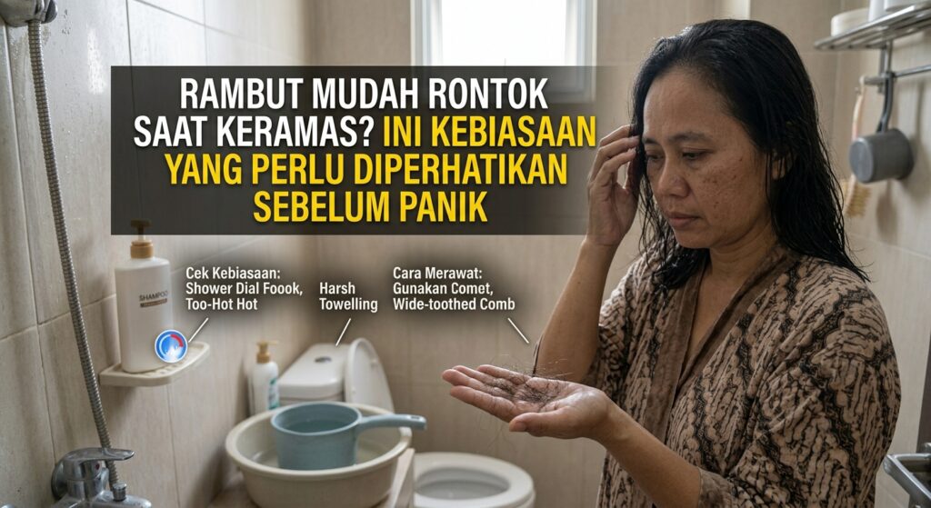 Rambut Mudah Rontok Saat Keramas? Ini Kebiasaan yang Perlu Diperhatikan Sebelum Panik